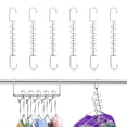 thumbnail image 1 of Perchas Ahorro de Espacio Ganchos Colgador Mágicas Metal Magicas Ahorrar Multiple Ahorra Organizador Guardarropa Organizadores en Cascada Multifuncionales (Plata, 6PACK), 1 of 4