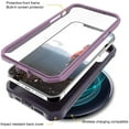 thumbnail image 3 of ArmadilloTek Vanguard Case Compatible with iPhone 12 / iPhone 12 Pro (6.1 inches) Military Grade Full-Body Rugged with Built-in Screen Protector and Kickstand - Purple, 3 of 4
