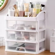 Makeup Organizer with 3 Drawers, Emapoy Makeup Box, Makeup Storage for Vanity, Bathroom Counter