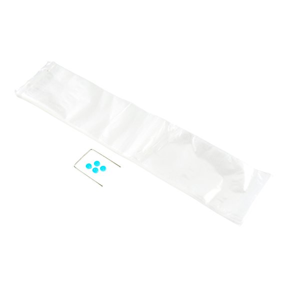 Restaurantware Clear Plastic Bread Bag, Micro-Perforated, with Wicket Dispenser, 28" x 6", 250 count box