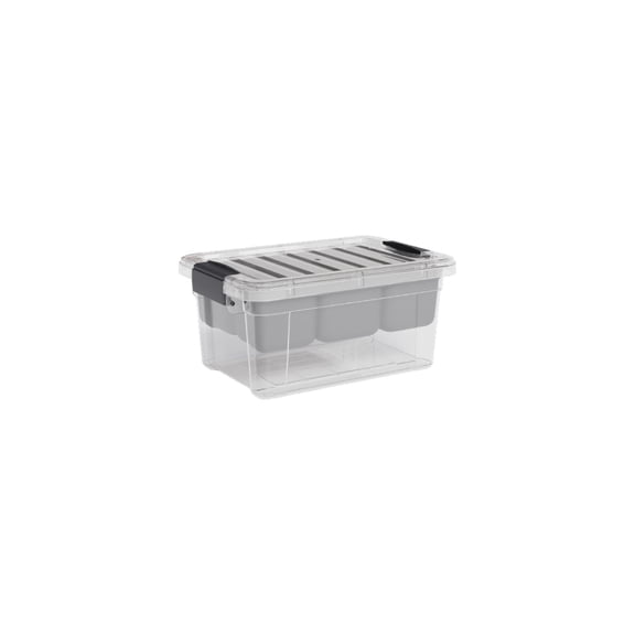 Superio Mini Storage Container Organizing Bin with Removable Tray Plastic Tools, Sewing, Crafts Box, 1.85 Qt.