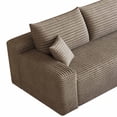 thumbnail image 6 of Lunale 95" L-Shaped Modular Sectional Sofa, No Assembly Required, Boneless Corduroy Cloud Couch for Living Room, Camel(Left Facing Chaise), 6 of 7