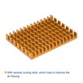 thumbnail image 4 of Uxcell Electronic Radiator Aluminium Heatsink 30x40x5mm Gold Tone Pack of 6, 4 of 6