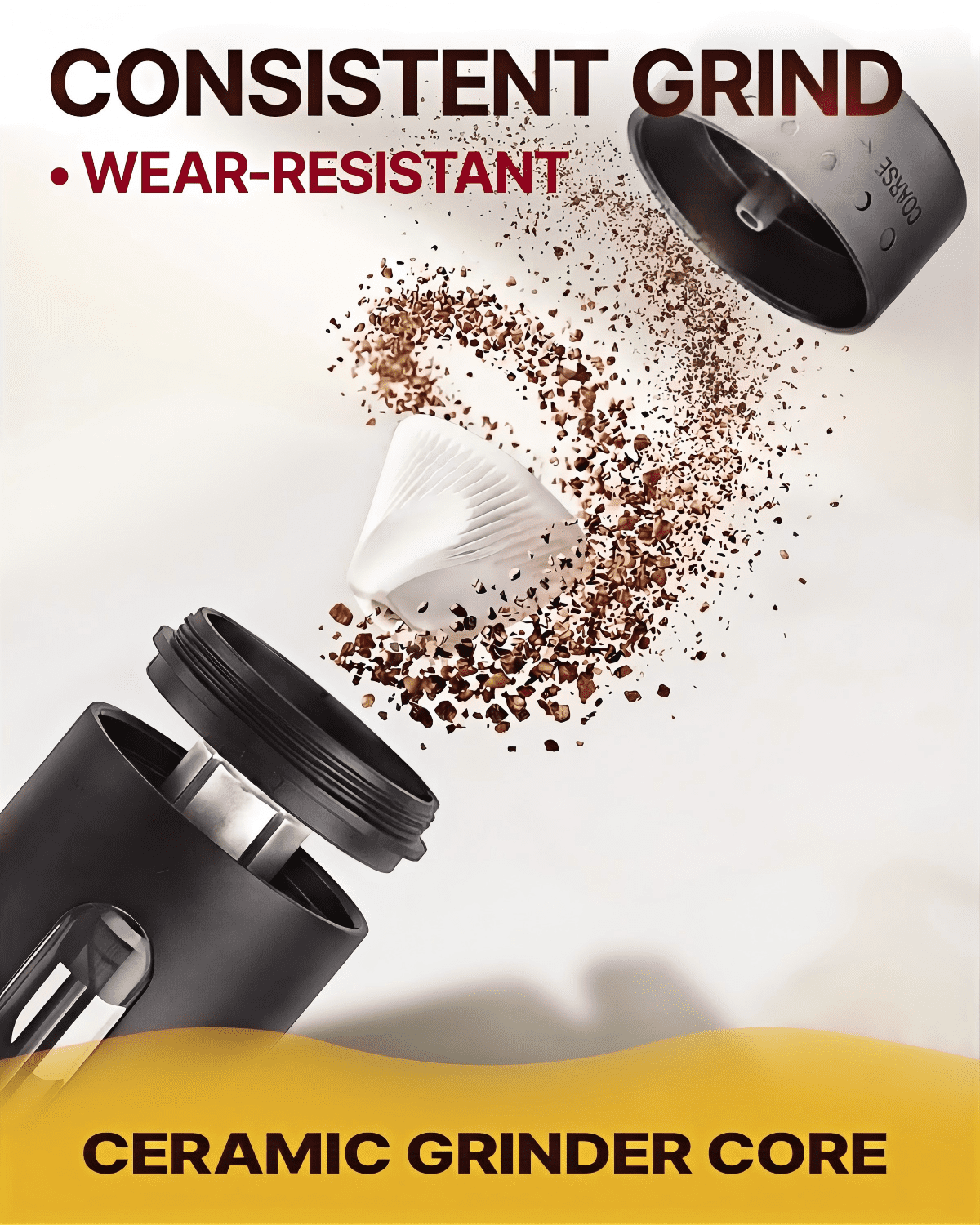 Katbite Electric Salt and Pepper Grinder Set, Usb Charging Base, Button Control, Adjustable Coarseness