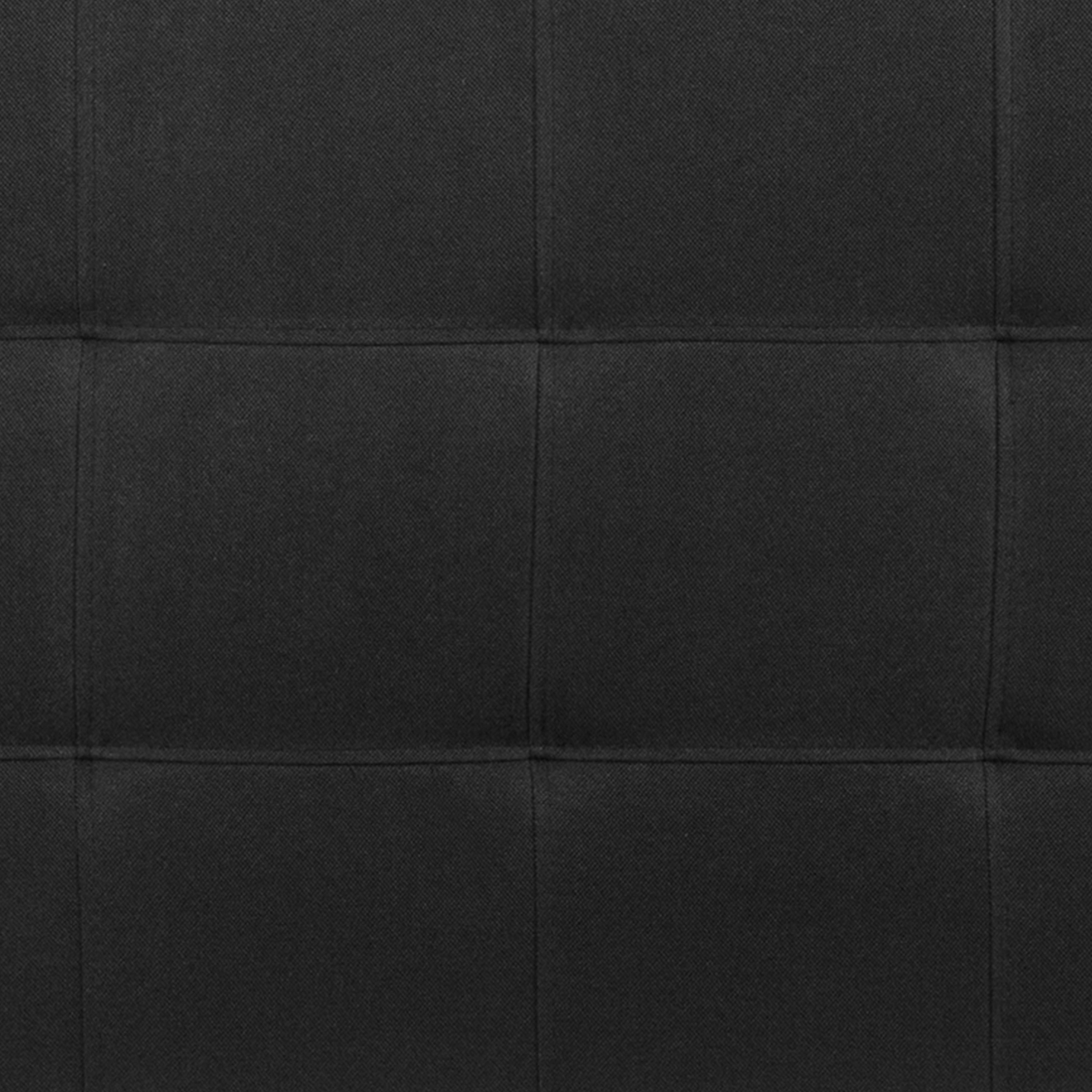 Emma + Oliver Quilted Tufted Upholstered King Size Headboard in Black Fabric