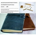 thumbnail image 3 of 100% Genuine Leather Traveler's Notebook Travel Diary Journal Vintage Handmade Cowhide Gift, 3 of 5