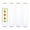 White, variant on PSBM Pre-Stretch Wrap 15 Inch x 1476 Feet 4 Rolls 30 Gauge Yellow Plastic Tinted Hand Shrink Film for Pallet Moving Packing and Wrapping