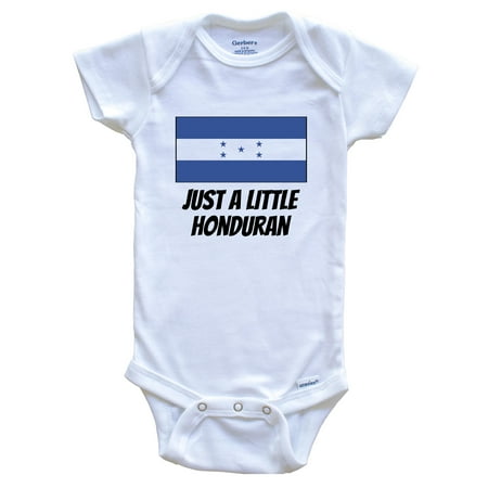 

Just A Little Honduran Cute Honduras Flag Baby Bodysuit 6-9 Months White