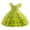 Green, variant on AUNVITO Girls Flutter Sleeve Sequin Mesh Tulle Puffy Dress Round Neck Princess Gown Evening Party Dress Luxury
