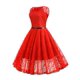 thumbnail image 3 of Vestido midi de encaje retro Rockabilly para mujer de los años 50 y 60, 3 of 5