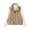Khaki 01, variant on Women Vests Winter Lightweight Down Vest Solid Color Stand Collar Warm Jacket Sleeveless Casual Puffer Coats Black M