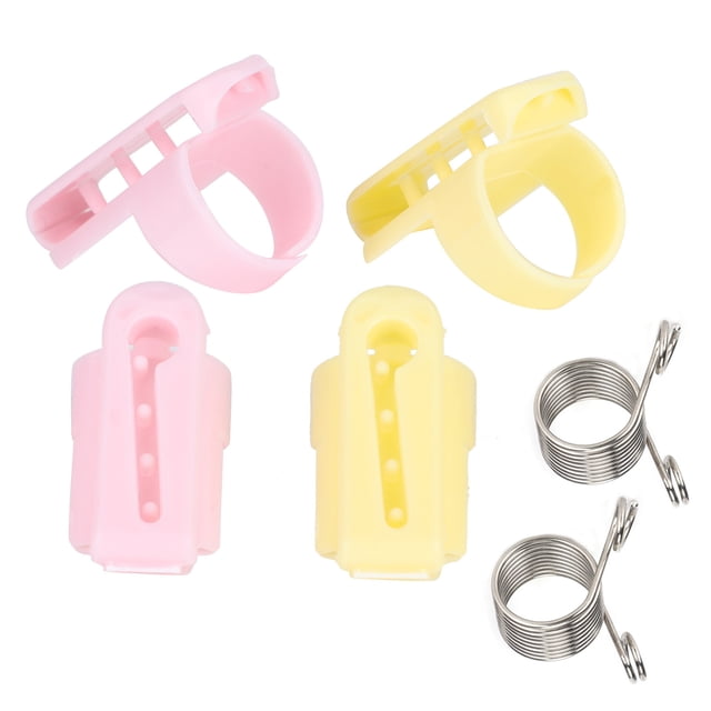 Knitting Needle Thimble,6Pcs Yarn Guide Knitting Knitting Thimble Knitting Finger Holder Versatile Functionality