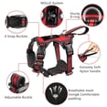 thumbnail image 3 of Conjunto de arnés, collar y correa para mascotas WINSEE Reflective Red M, 3 of 7