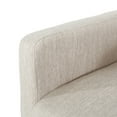 thumbnail image 6 of Noble House Deville Indoor Fabric Upholstered Wood 26 inch Counter Stool, Beige and Weathered Brown, 6 of 9
