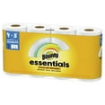 Bounty Essentials SelectASize Paper Towels, White, 4 Double Rolls