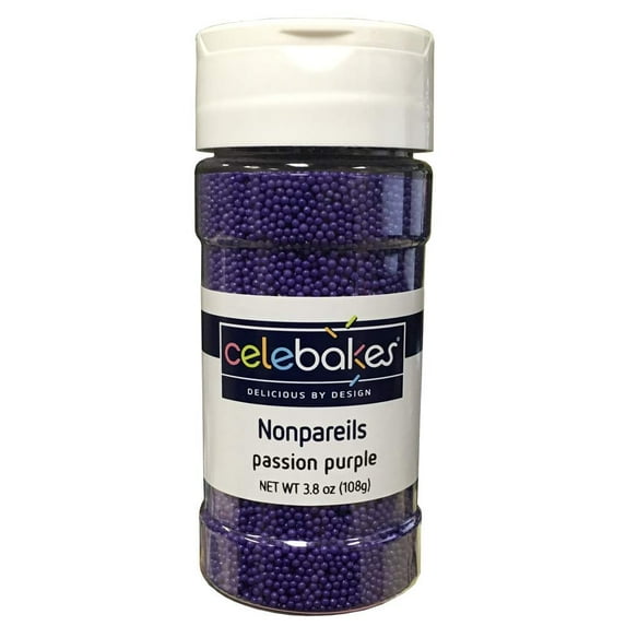 Celebakes By CK Products Non-Pareils Decorating Sprinkles, Lavender , 3.8oz