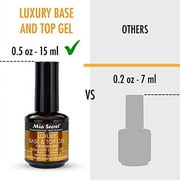 Mia Secret Luxury uv Top Coat Gel For Natural Nails Soak Off Clear Gel 1/2 Oz