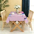 thumbnail image 5 of Rectangular Tablecloth 60x84 Inch – Waterproof Polyester Printed Table Cover, Wrinkle Resistant, Washable for Kitchen & Dining, Colorful Geometry Fluid Print, 5 of 6