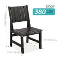 thumbnail image 4 of Wingyz Patio Dining Chairs Set of 2 Mid Back Chair for Outdoor Lawn Garden Backyard All Weather Black, 4 of 8