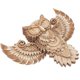 thumbnail image 2 of Wooden Owl Adornment Wooden Owl Hanging Wall Decoration Wooden Owl Ornament for Home, 2 of 4