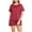 *Red, variant on VBVC Women's Plus 2 Piece Satin Baggy Pajama Set,Ladies Short Sleeve Top and Shorts,Sleepwear Loungewear for Women,Blue,XL-5XL