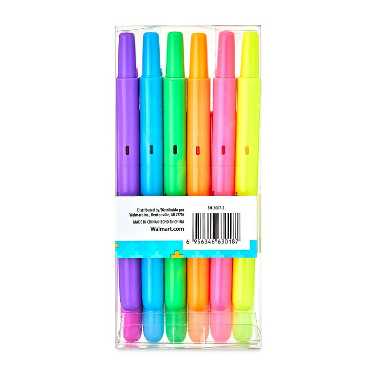 Pen + Gear Gel Highlighters, Assorted Colors, 6 Count - DroneUp Delivery