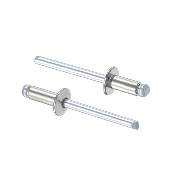 Uxcell 5mm Diameter 10mm  Length 304 Stainless Steel Blind Rivets 100 Pack
