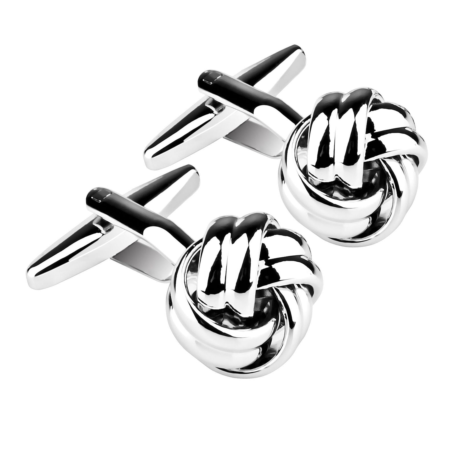 Adisaer Mens Stainless Steel Cuff Links Enamel Moon Crystal Round Mens Dress Cufflink Business His Gift