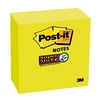 Post-it Super Sticky Notes, 3"x 3", Neon Green, 4 Pads