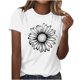 thumbnail image 1 of Fiudx Ofertas Relámpago Camiseta Estampada con Cuello Redondo y Manga Corta para Mujer, 1 of 2