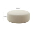 thumbnail image 2 of Broohah Beige Micro-Herringbone Ottoman, 2 of 3