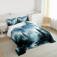 thumbnail image 3 of Manfei Woodland Jungle Plants 2pcs Bedding Comforter Set for Children Teens,Moutain Trees Twin Comforter Sets,Botanical Theme Breathable Bedding Set,Lightweight Room Decor,Reversible, 3 of 8