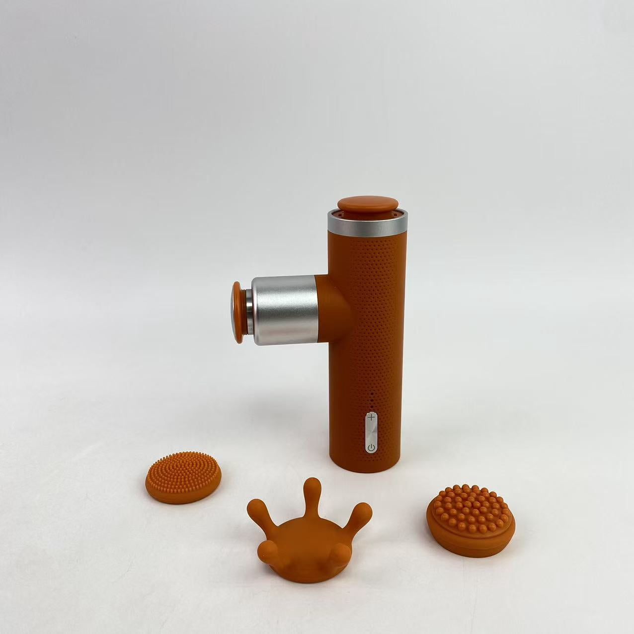 silisillo Massage apparatus,Mini Massage Gun with Heat, Deep Tissue Massage Gun, Portable Percussion Muscle Massager with 4 Massage Heads for Athletes