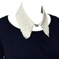 thumbnail image 4 of Wrapables® Elegant Vintage Floral Lace Faux Collar, White, 4 of 4