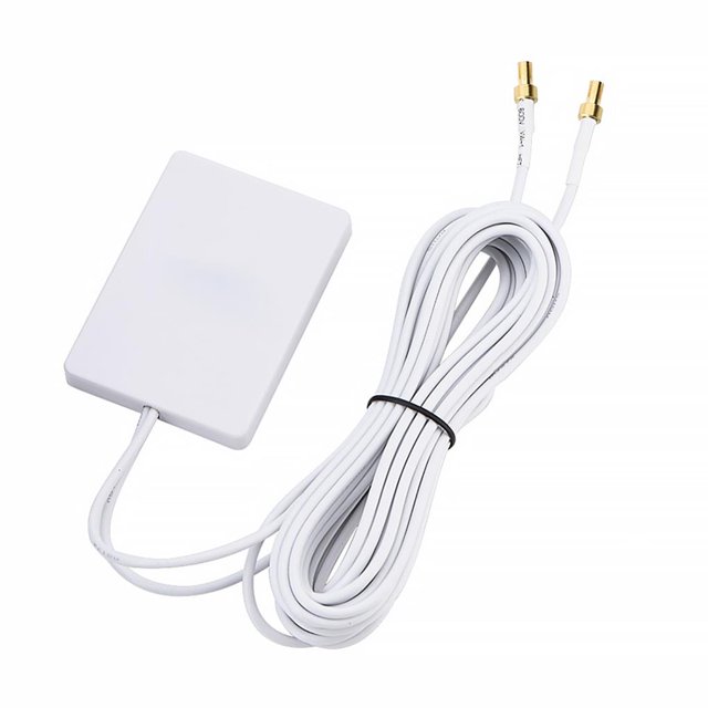 Antena De Señal Externa De 25Dbi, Amplificador De Panel De Señal Práctico Compacto Blanco Para Enrutador Inevent EL013507-02