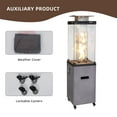 thumbnail image 5 of Afterglow Outdoor Patio Propane Fire Heater with Weather Cover Glass 41000 BTU Fireplace Cement Gray ﻿ ﻿, 5 of 6