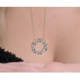 thumbnail image 6 of Aquamarine Necklace 14K Solid Gold Handmade Minimalist Necklace., 6 of 8