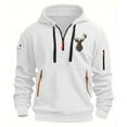thumbnail image 1 of Styesk Sweatshirts for Men Men's Spring And Fall Printed Hooded Sweatshirt Zipper Multi-Pocket Pullover Sweatshirt, 1 of 2