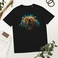 thumbnail image 2 of Bear Lovers Outdoor Hiker Camping Novelty Apparel Unisex organic cotton t-shirt (Black, L), 2 of 2