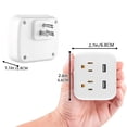 thumbnail image 3 of Multicontacto Brandtrendy  Portátil con 2 adaptadores USB Carga rapida inteligente, 3 of 7
