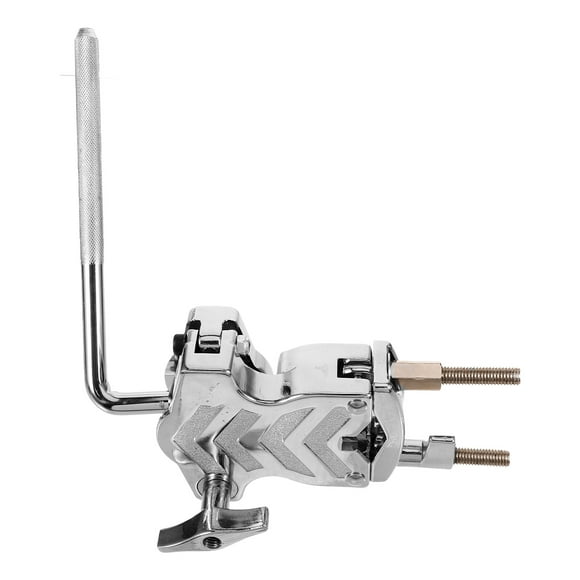 BRIGHTFUFU Soporte de montaje para cencerro de tambor, abrazadera de fijación, soporte para cencerro de tambor, abrazadera de montaje para cencerro