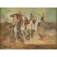 thumbnail image 3 of Cyprián Majerník 18x14 Black Modern Framed Museum Art Print Titled - Horse Riders (1938), 3 of 5