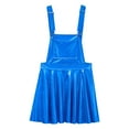 thumbnail image 4 of RUNQHUI Robe Évasée pour Filles Fête d'Anniversaire Robe à Bretelles Jupe Plissée Vêtements de Carnaval Bleu Royal 10, 4 of 6