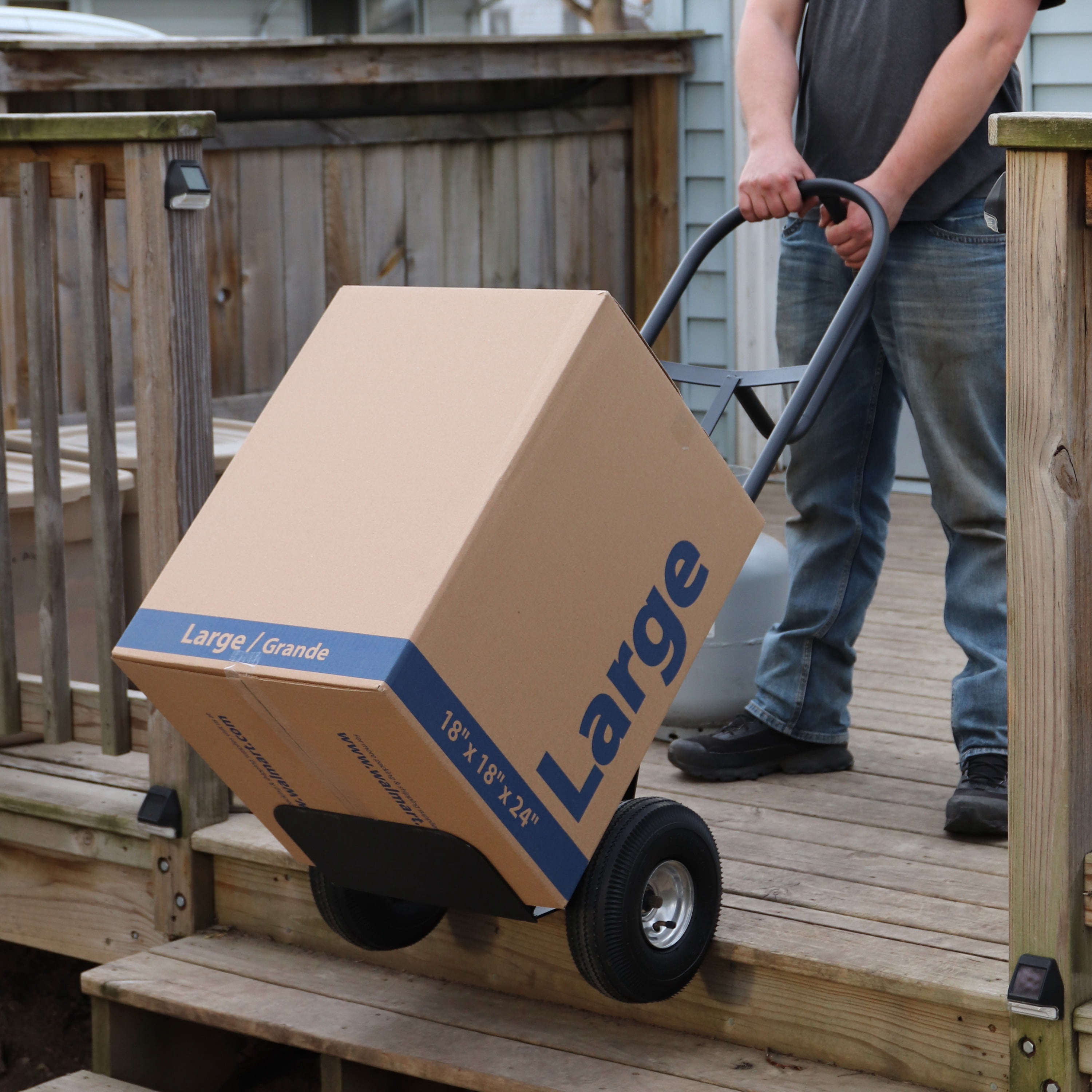 Milwaukee DC30019, Black 800 lbs Steel 21 in x 20 in x 50 in D-Handle Hand Truck