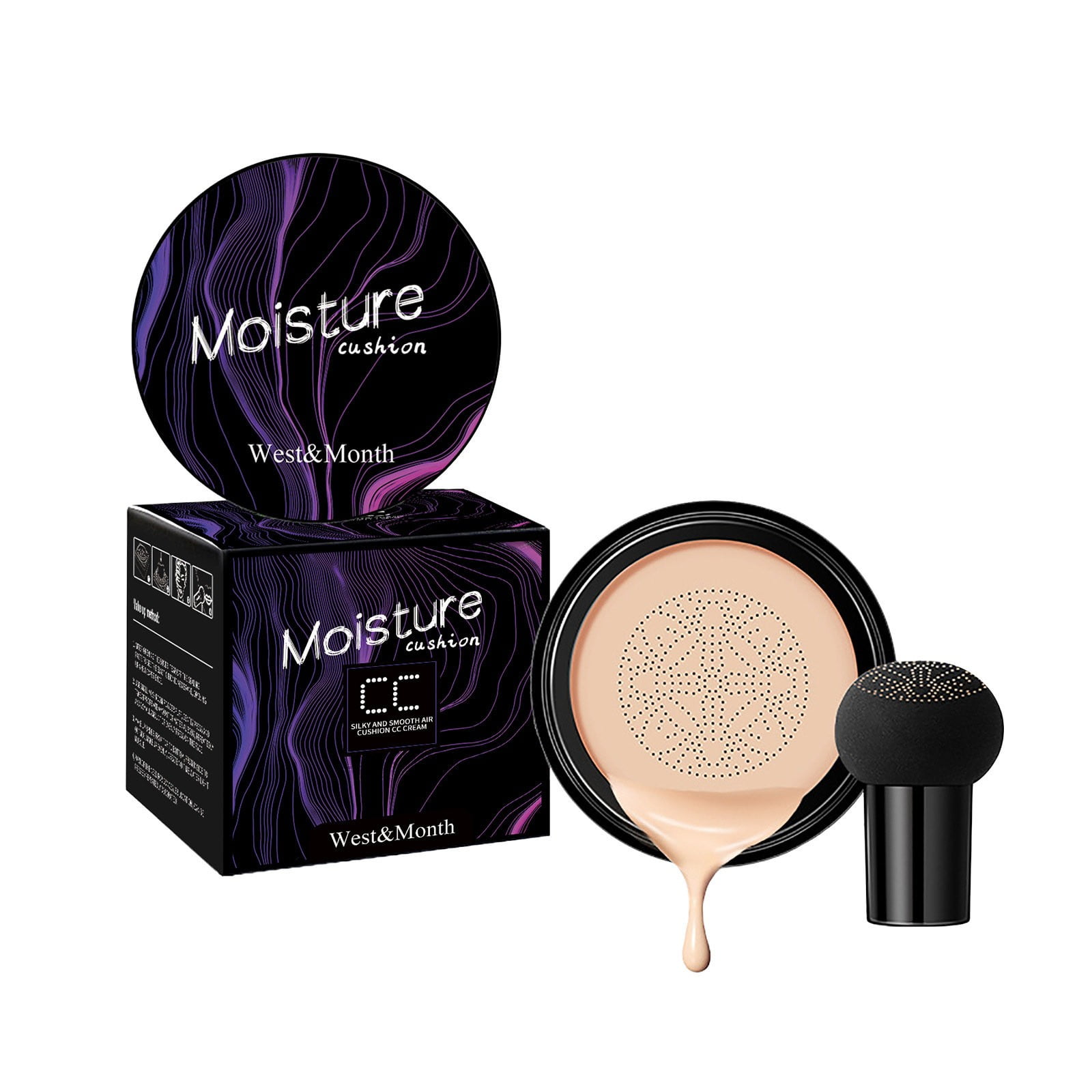 Mushroom Head Air Cushion Cc Cream Concealer Foundation Moisturizing Rejuvenations Natural Repairing Isolation Long Lasting