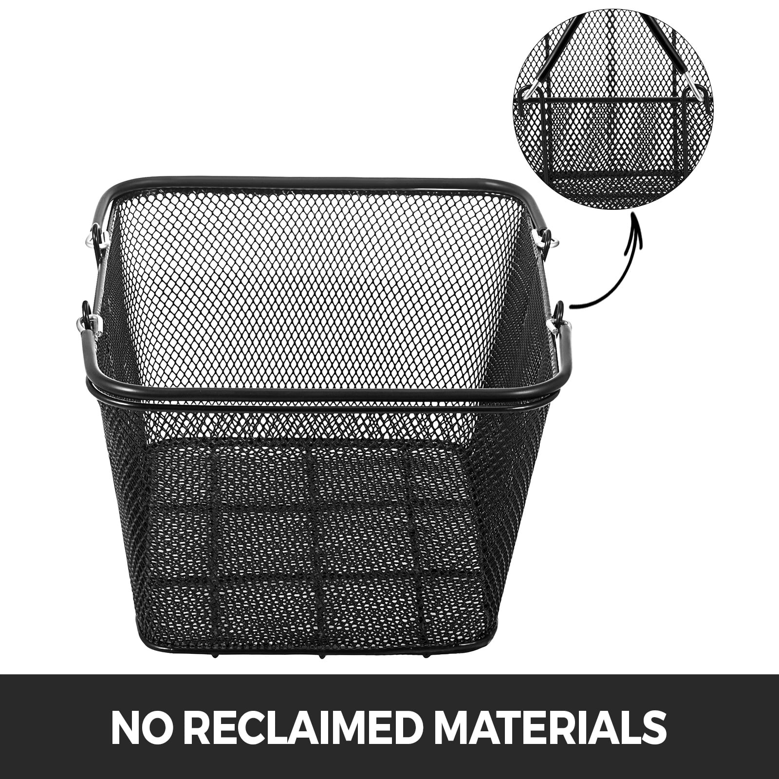 KFFKFF 12 Pieces Mesh Shopping Basket Metal Shopping Basket with Handles Portable