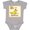 AC-Heather Grey, variant on B is for Banana Boys or Girls Baby Bodysuit
