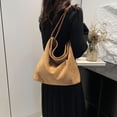 thumbnail image 3 of Bolso Hombro Gamuza Retro para Mujeres Compras Viajes, 3 of 9