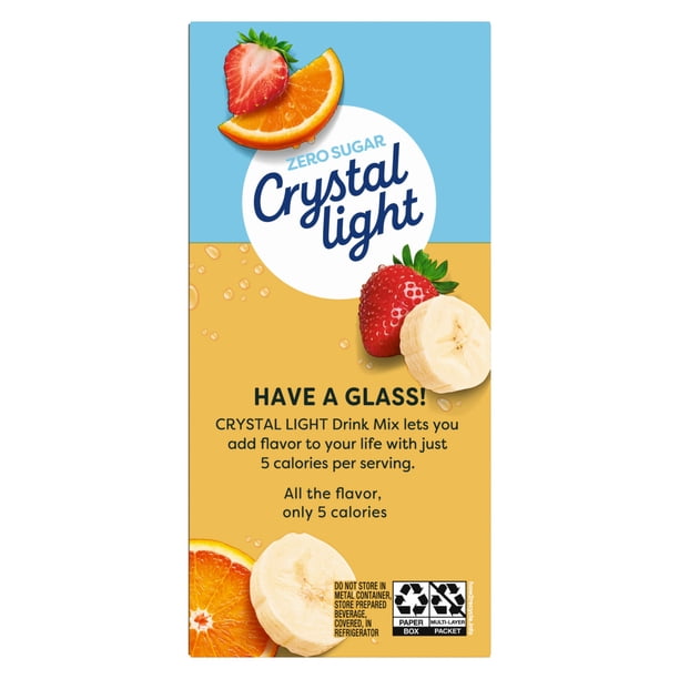 Crystal Light, Drink Mix, 6 Pitcher Packets, Zero Sugar, Low
