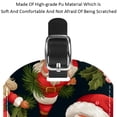 thumbnail image 4 of Square 2Pack PU Leather Christmas Santa Claus Cruise Luggage Tag with Privacy Cover and Name ID Tag for Travel Handbags Backpacks Luggage Tags, 4 of 6